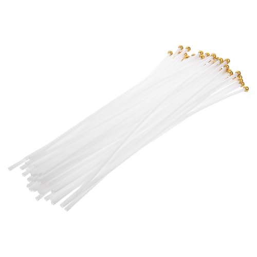 GLEAVI 50 Pezzi Aste Portabandiera in Plastica 40 Cm, Aste Portabandiera Decorative per Festa e Ufficio, Pennone Leggero e Stabile per Bandiere Diametro <1 Cm, Accessorio Fai da Te