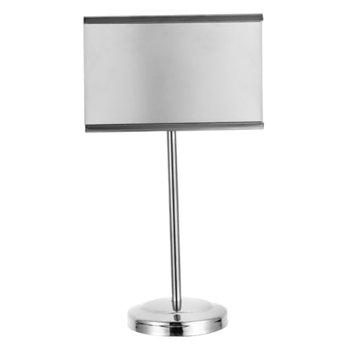 Garneck 1pc Stainless Steel Menu Stand Table Number Holder for Hotel Restaurant 6 Inch Silver Easy to Clip Stand Firmly