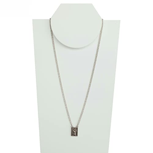 Colar Escapulário Corrente Prateado