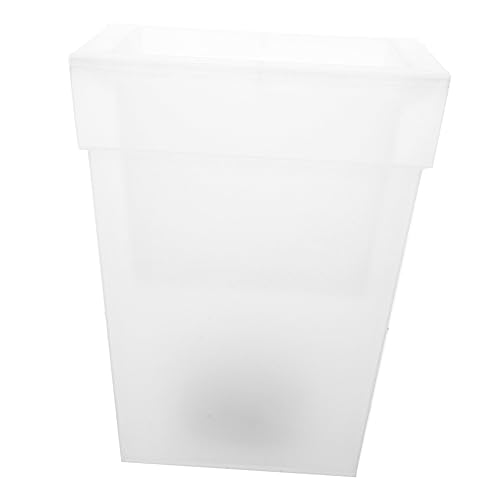 POPETPOP Fioriera Da Esterno Luminosa Solare Vaso Di Fiori in Plastica, Vaso Luminoso Da Giardino Luce a Energia Solare Per Balcone e Spazio Esterno