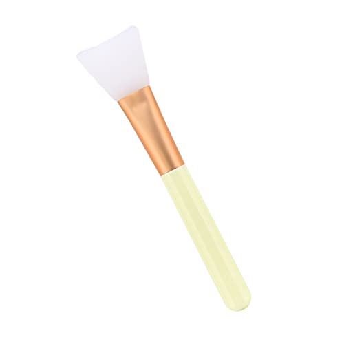 PartyKindom Wooden Makeup Brush Silicone Tip Foundation Applicator Stain for Women's Beauty Routine