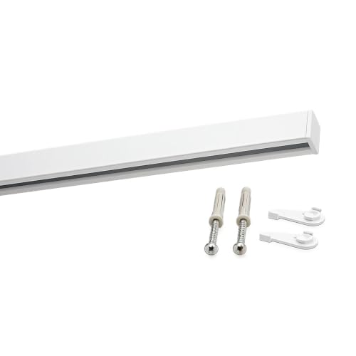 Deco-Raum Gardinenschiene auf Maß Aluminium Innenlauf eckig...