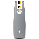 GARANTIA Elegance Regentonne 400 Liter steingrau - Wandtank, Wassertank, Regenfass, Regenwassertonne, Wassertonnen für Garten, Wasserfass, Wassertonne, Wasserbehälter, Zisterne, Wassertonne