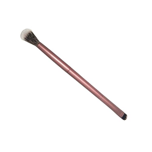 IWOWHERO Portable Makeup Brush Double-ended Eyeshadow Brow Brush Professional Makeup Tools Soft Fiber Bristles Fashion Design for Ladies