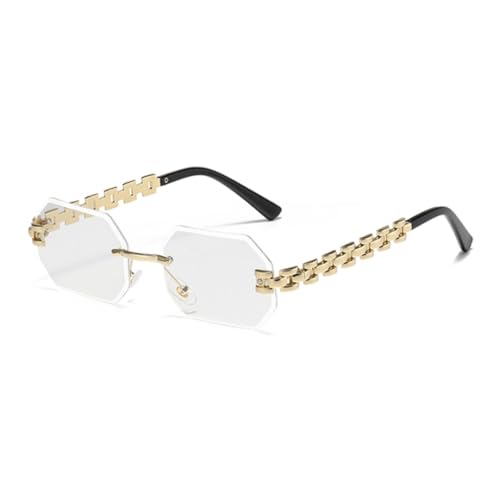 Lunettes de soleil vintage en métal UV400 unisexes