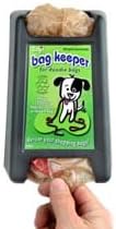 Doodie Dog Waste Bag Keeper, Black, Holds 20+ Free Plastic Grocery Bags, Dispenses 1 Bag at a Time