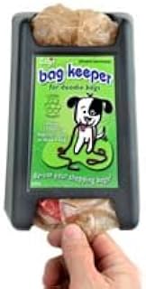 Gadjit Doodie Dog Waste Bag Keeper, Black, Holds 20+ Free Plastic Grocery Bags, Dispenses 1 Bag at a Time