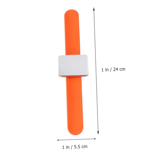 Porte-épingle silicone NUOBESTY orange pour chignons - 3