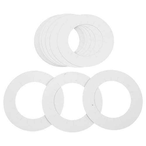 iplusmile Almohadillas Desechables para Calentadores de Cera Depilatoria Anillos Protectores Anti-Derrame Papel Higiénico Blanco 20 Unidades 2 Paquetes de 10 Suministros para