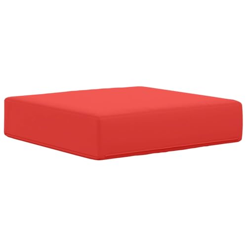 Coussin d'assise extérieur haut de gamme rouge en polyester - 6