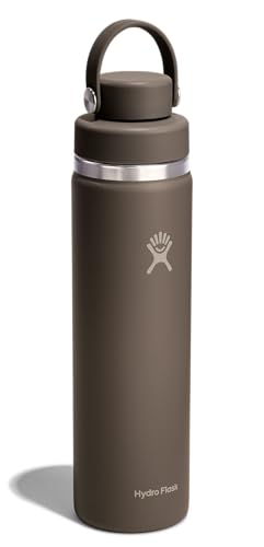 Image of Hydro Flask Water Bottle - Insulated Stainless Steel - Wide Mouth Flex Chug Lid, Non Spill, Leakproof in 24 Oz Sandpiper