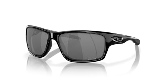 Oakley Man Sunglasses Polished Black Frame, Black Iridium Polarized Lenses, 60MM