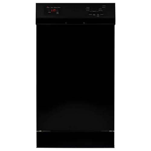 Kenmore 22-14709 18' Compact Built-In Dishwasher - UltraWash Plus, TurboDry, EasyFlex Third Rack & SmartWash - 10 Place Settings - 45 DBA - ENERGY STAR Certified - 18' - Black