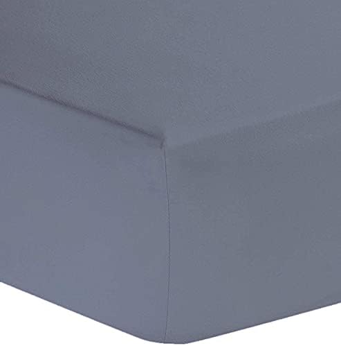 King Size Charcoal Fitted Sheet, 100% Egyptian Cotton Bedding Sheet, Cotton Deep Fitted Sheet