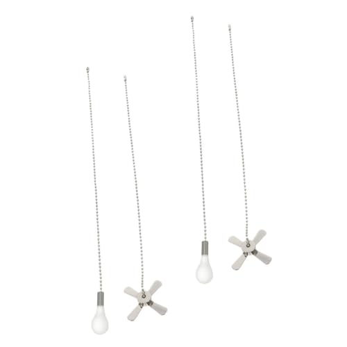 SHINEOFI 2 Juegos Extensiones Decorativas con Adornos Cadenas de para Ventiladores de Techo y Lámparas Accesorios de Diseño Chic para Decoración