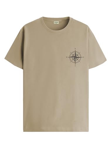 Image of ADRO Unisex 100% Cotton Regular Tshirt | Printed | Graphic Printed | Chest Printed