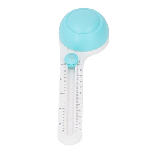 Generic Coupe-cercle, Coupe-papier Circulaire à échelle Transparente à Stockage Inférieur pour Cartes de Vœux