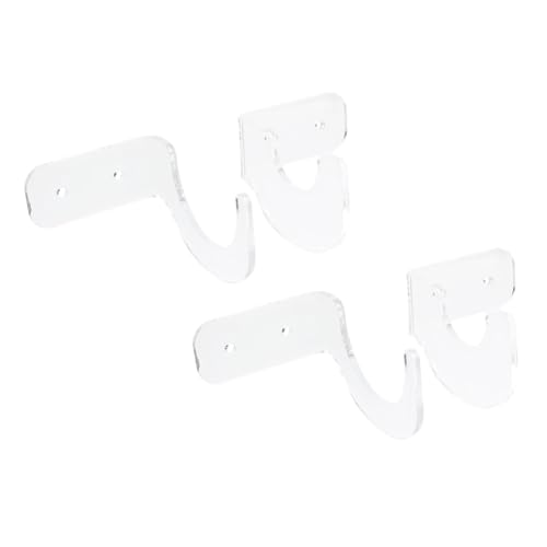 VICASKY 2Pairs Acrylic Bat Display Racks Transparent Storage Holders for Softball Tennis Bats Durable Stylish Design for Home Office Decor