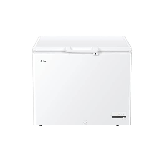 Haier Freestanding Chest Freezer, 300L Capacity, E Class, Antibacterial & Anti-Mould Door Gasket, LED Light, Suitable for Outbuildings and Garages, White, 111x62x84.5 cm – HCE301E