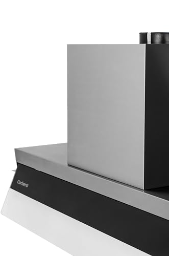 Corberó MARA9075X Filtergruppe, 90 cm, Durchflussmenge 750 m³/h, Farbe Edelstahl, 230 W, 3 Geschwindigkeiten, Aluminiumfilter 3 Schichten, Kohlefilter, Energieeffizienz B