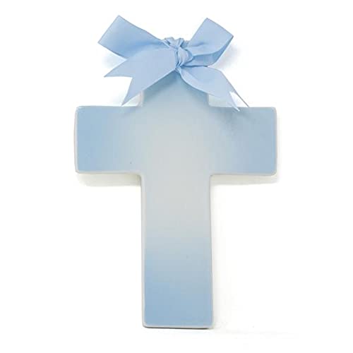 Child to Cherish Ceramic Ombre Cross, Blue