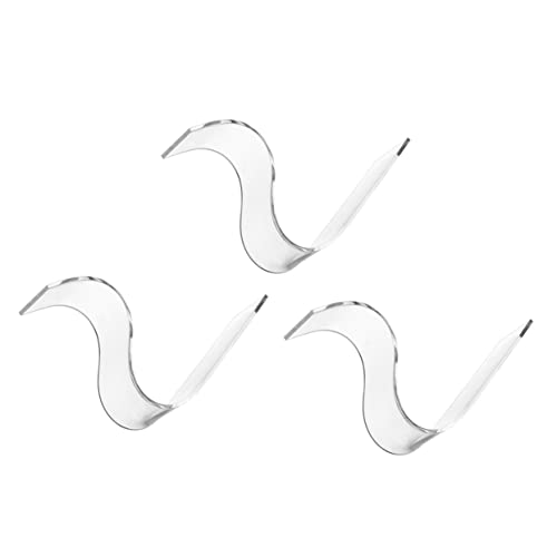 Unomor 3Pcs High Heeled Shoe Display Stands Transparent Acrylic Shoe Holders for Sandals and Heels Elegant Shoe Display Riser for Home Retail Use