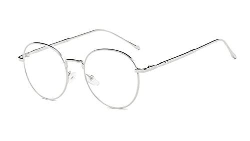 Flydo Blaulichtfilter Brille Damen Herren Blaulichtbrille Fake Brille Rund Bildschirmbrille Ohne Stärke Blaufilter Brille Anti Blaulicht Gaming brille Computerbrille