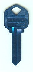 JMA KWI-1AL.DB Key Blank Replacement for Kwikset KW1 Dark Blue 10-Pack