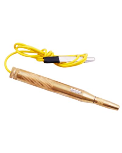GYCAQAC Testeur Fusible Voiture 6V 12V 24V, Voiture électrique Test Lampe, Testeur de Phase Robuste et Ergonomique, avec Pince Crocodile, pour Camions Motos Bateaux Plus Encore