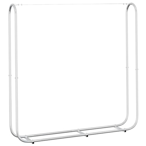 Range-bûches en acier galvanisé robuste avec base surélevée durable - 7