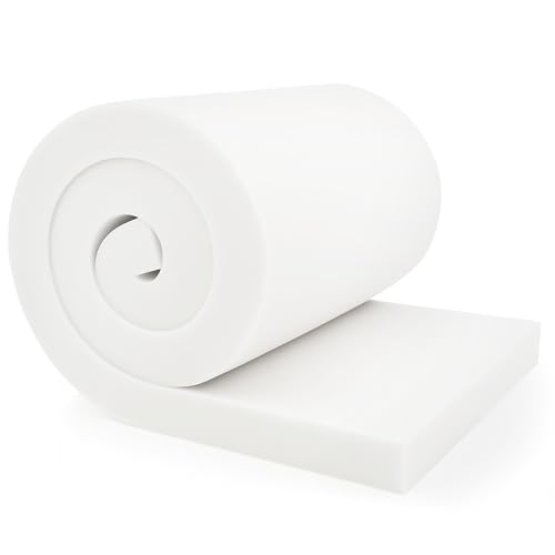 Vicatiful High-Density Upholstery Foam Padding (4 x 24 x 72)Memory Foam for Couch Seat Cushion Replacement Chair Foam Square Padding for Seats