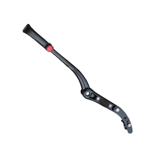 Frcolor 自転車用調節可能キックスタンド 耐水アルミ合製 片側折りたたみ式 後部取付け 滑り止め足付き バランス安定サポート