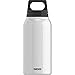 SIGG Hot & Cold White Botella térmica (0,3 L), cantimplora termo con aislamiento al vacío y sin sustancias nocivas, botella de acero inoxidable hermética