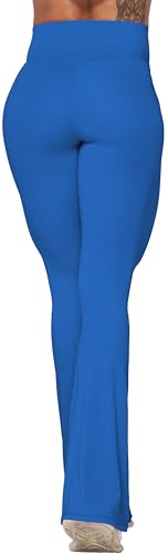 Image of Sunzel Flare Leggings, Crossover Yoga Pants with Tummy Control, High-Waisted and Wide Leg