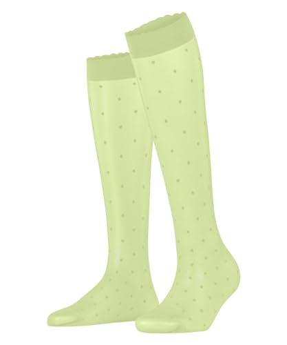 Image of FALKE Women's Dot 15 Denier Knee-High Socks, Patterned Stockings, Casual and Dress, Ultra Sheer Fine Mesh, Nylon