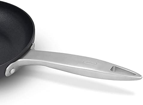 Zyliss E980176 Ultimate Pro Non-Stick Frying Pan With Pouring Lip | 24cm/9.5in | Anodised Aluminium | Black | Alpine Crystals Non-Stick | Suitable For All Hobs Including Induction