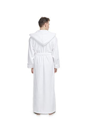 Arus Men's Hood'n Full Ankle Length Hooded Turkish Cotton Bathrobe3