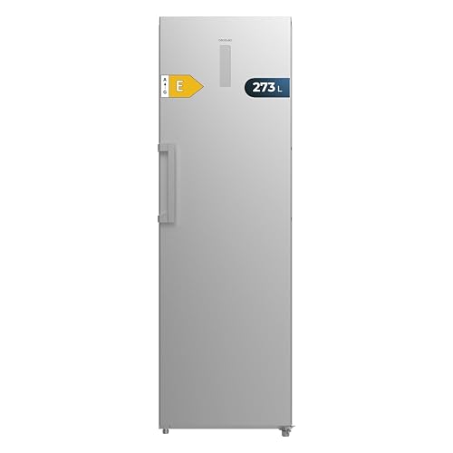 Cecotec Bolero CoolMarket UF 273 Inox E Vertikaler Gefrierschrank, 273 l, 185 cm Höhe, Total No...