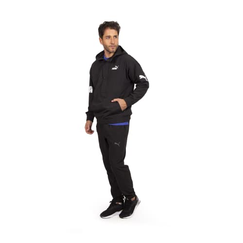 Image of PUMA mens Power Hooded 1 /2 Zip Windbreaker
