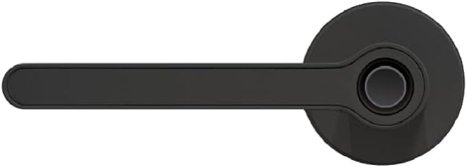 Miniatura 4 de Breeze - Cerradura de puerta de entrada sin llave con manija para el hogar, hotel, oficina, apartamento, dormitorio (negro, rosa)