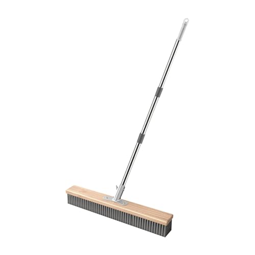 Brosse à récurer en acier inoxydable premium avec monture robuste en bois de 50cm