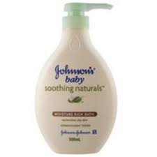 Johnson's Soothing Naturals Moisture Rich Wash 11 Fl. Oz. PACK OF 3)