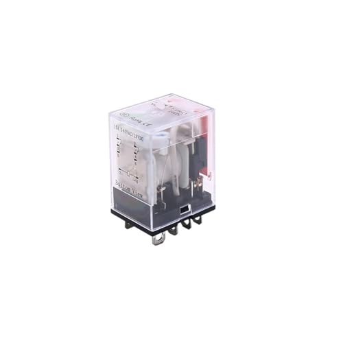 Relé electromagnético 12V DC base 8 pines 10A interruptor intermedio para cuadros eléctricos