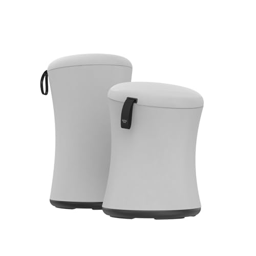 TopJob Boba Chair Stylish Active Wobble Stool, ADHD Chair, Improves Posture and Focus, Ergonomic with Height Adjustable Stool for Adults Children for Home Office, Study Room (Urban Fog)