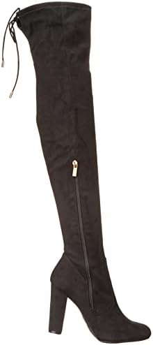 Journee Collection Women's Knee Boots, Black, 6.5 | Image 5