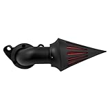 Air Cleaner Motorcycle CNC Spike Air Intake Filter Kit Fit for Harley Sportster XL Iron 883 1200 2004-2022 (Black)