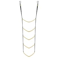 5 Stufen Bootsleiter Marine-Strickleiter, Kletterhilfe für Jagd Boots-Strickleiter Bootsleiter Klappbar Strickleiter für Boot Abnehmbar für Schlauchboot Kajak Motorboot Kanufahren