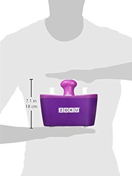Zoku Quick Pop Maker Purple Quick Pop Maker with 3 Scomparti
