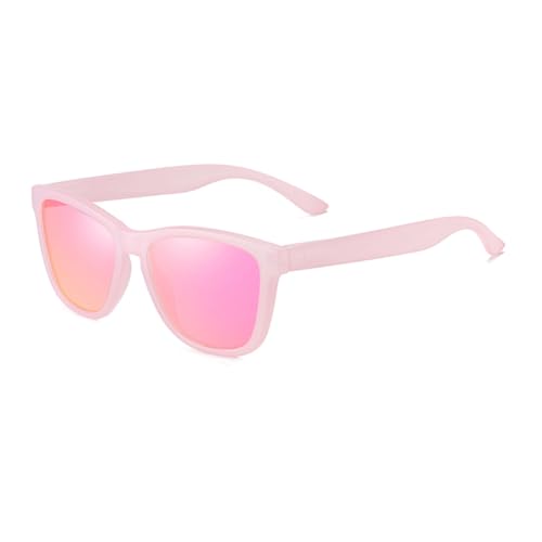 Lunettes de soleil UV400 polarisées femme rose sable protection solaire tendance