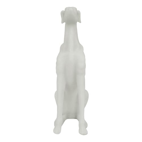 Estatua de Galgo Blanca de 14.5 pulgadas para Decoración miniatura 2